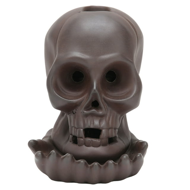 Oubit Waterfall Incense Holder,Skull‑Shape Incense Holder Backflow Incense Holder Tabletop Ornament Versatile Functionality