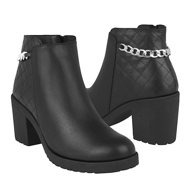 BOTINES DAMA STYLO 88-56 SIMIPIEL NEGRO Stylo 88-56