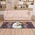 thumbnail image 2 of Yayeee Runner Rug for Bedroom 2'x6' Machine Washable Hallway Non Slip Mat, Brown Abstract Eagle, 2 of 8