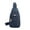🔥 Blue_New#487, variant on Waterproof Chest Bag Sling | Fabric Antitheft Travel Shoulder Bag for Men Women | USB Charging | Breathable Strap | Red Purple Blue Pink | Large Capacity | 1 Piece | 30x17x10cm