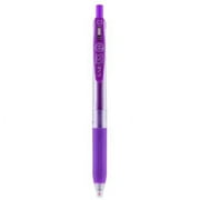 Zebra Sarasa Clip Gel Retractable Pen, .5mm, Purple