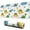 White Dinosaurs Plants-1, variant on Long Mouse Pads for Desk,White Dinosaurs Plants Mushrooms Pattern Desk Mats on Top Of Desks, Desk Mouse Pad Extra Large with 3mm Non-Slip Base and Stitched Edge for Gaming,Office,Work,Home 31.5"x11.8"
