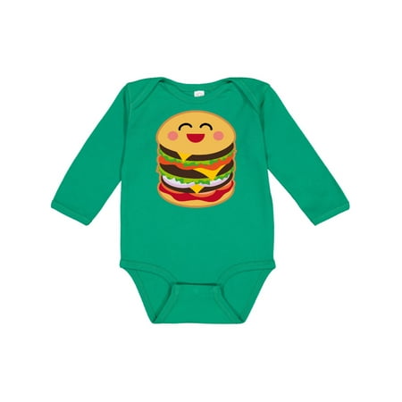 

Inktastic Hamburger Kawaii Gift Baby Boy or Baby Girl Long Sleeve Bodysuit