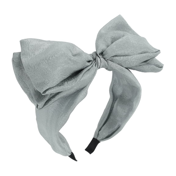 Unique Bargains 1 Pc Fashion Bow Headbands for Women Gray