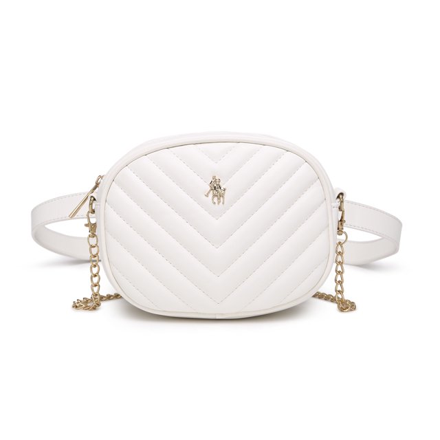 Bolsa Crossbody Dama Hpc Polo Capitonada Color Blanco HPC Polo Bolsa Crossbody BLANCO