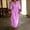 Purple plus size summer maxi dresses a1, variant on Women Summer Plus Size Maxi Dresses 3/4 Sleeve Collared Solid Casual Flowy Beach Vacation Long Dresses Loose Fit Swing Sundresses Graduation Outfits, Light Blue 3XL