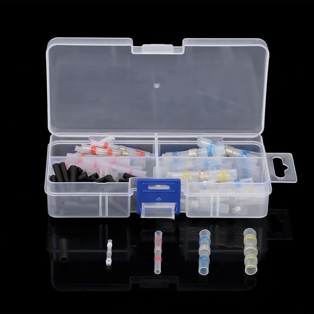 Kit De Conectores A Tope Termorretráctiles, Conectores De Cable Termorretráctiles, Poliolefina Con Una Caja De Almacenamiento De Plástico Para Inductores De Juntas De Soldadura ANGGREK Otros