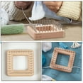 thumbnail image 3 of UPOUART 1Pcs Knitting Loom Square Beige Weaving Tool for Hat Creation Scarf Making, 3 of 7