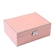 thumbnail image 1 of 2 Layers Jewellery Box, Pu Leather Jwelleries Women Set Box, Jewellery Organiser With Lockable Velvet Lining, Jewellery Box For Women To Hold Jewelry, 1 of 5