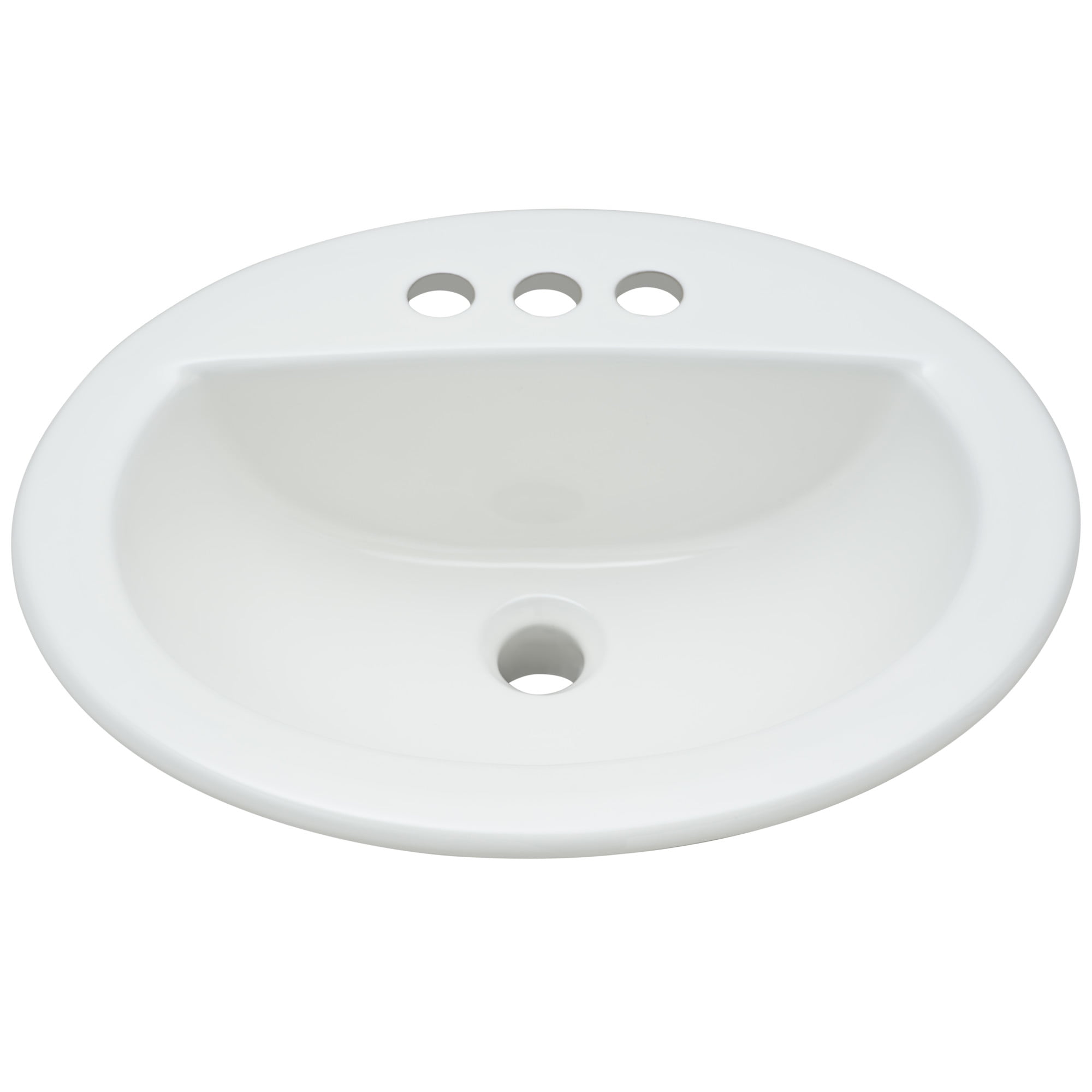 PROFLO PF19164 White 19" Self Rimming Oval Bathroom Sink