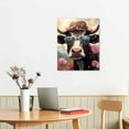 thumbnail image 2 of JRXY Highland Cow Poster Canvas Wall Art Animal Picture for Nursery Farmhouse Kitchen Room Decor 12x16 in, 2 of 4