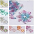 thumbnail image 2 of U8MO 10pcs Arrow Shape Petal 23x13mm Lampwork Glass Loose Pendants Beads DIY Jewelry-Yellow Blue, 2 of 6