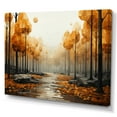 thumbnail image 2 of Designart "Bold Forest Beauty Yellow and Grey II" Forest Canvas Print, 2 of 5