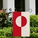 thumbnail image 1 of Bandera de jardín de Groenlandia de 30 x 45 cm, de doble cara, para decoración de interiores y exteriores., 1 of 7