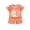 Orange A, variant on Edvintorg Toddler Baby Girl Outfits Kawaii Clothes Cartoons Printed Casual Round Neck Short Sleeve Shirt and Short Sets Cotton Summer Kids Outfit Clothes 6M-8Y