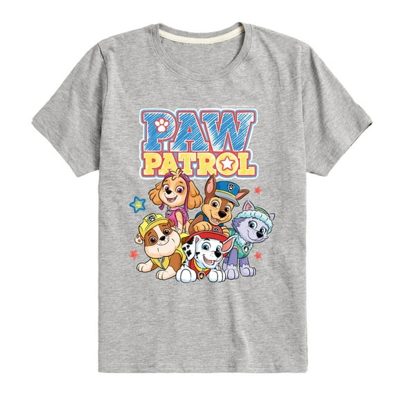 Paw Patrol - Sketch Character Group - Toddler & Youth Short Sleeve Graphic T-Shirt