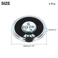 thumbnail image 2 of 4 Pcs 2W 8 Ohm Small Speakers Metal Shell Round Internal Micro Magnet Speaker, 2 of 6