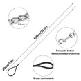 thumbnail image 2 of Heavy Duty Metal Dog Leash, Anti-Rust Chrome Plated Pet Chain For Large Dogs With Comfortable Handle, 2 of 7