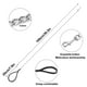 thumbnail image 2 of Correa para perros a prueba de mordeduras, 120 cm, correa ligera para perros, cadena resistente para correa de perro, correa de metal para perros con mango de nailon para perros pequeños (3 mm), 2 of 7