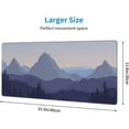 thumbnail image 5 of Mountain Forest Scenery Gaming Mouse Pad XL Extended Large Mousepad with Nonslip Rubber Base Stitched Edges Laptop Computer Keyboard Desk Mat for Office Home Gamer, 5 of 6