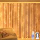 thumbnail image 1 of Decoraciones navideñas, adornos navideños, luces LED de cortina de cobre, luces de control remoto USB, luces de cadena multifuncionales, decoración navideña, luces de cortina con control remoto, 1 of 7