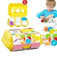 Matching Egg Educational Color Shape Pairing Shapes And Sorting