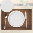 thumbnail image 3 of Ambesonne Tan Place Mats Set of 4, Antique Damask Royal Aged, Standard Size, Brown Tan, 3 of 6