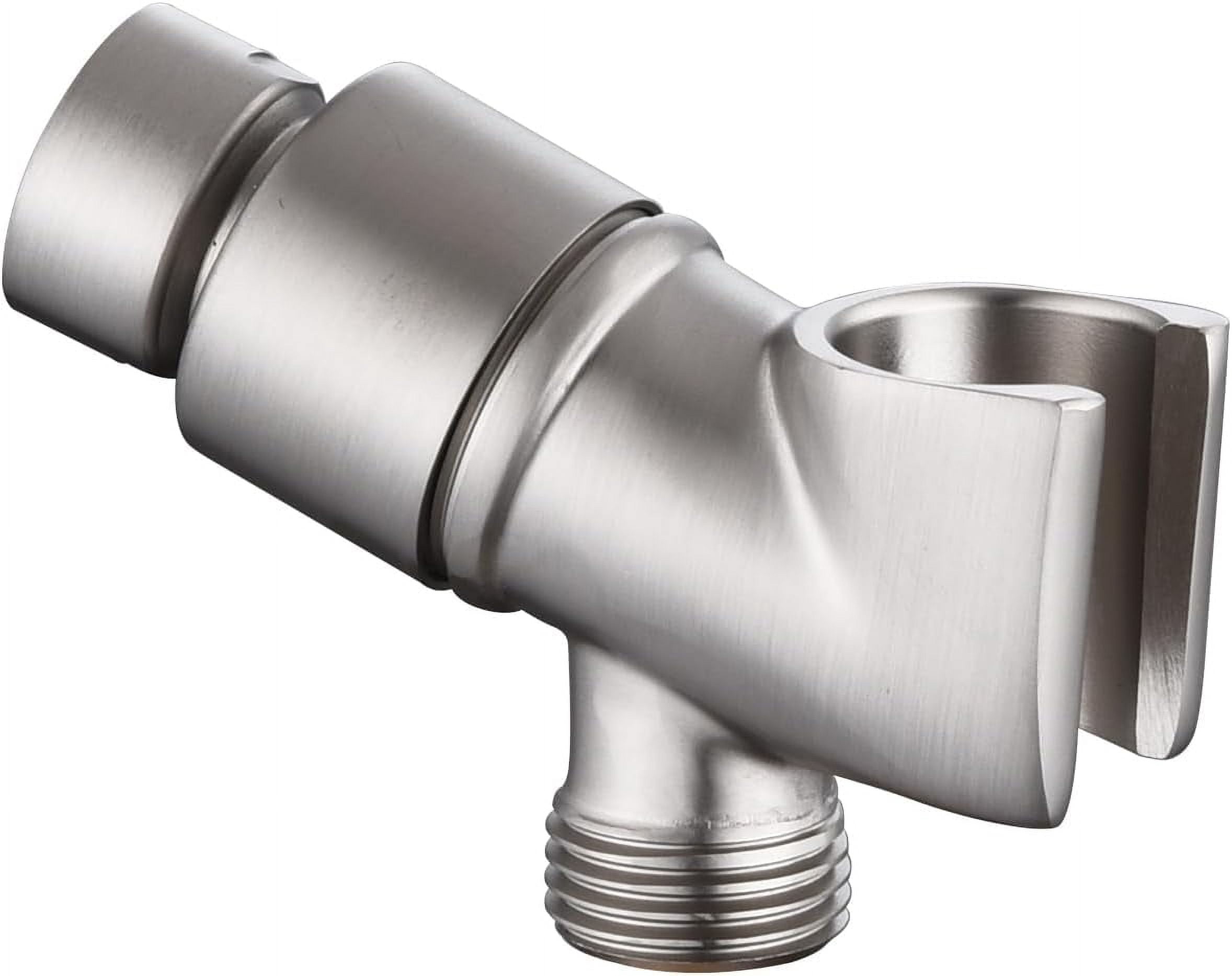 Handbrause Wandhalterung Verstellbar - Universeller Halter Für Duschschläuche In Gebürstetem Nickel