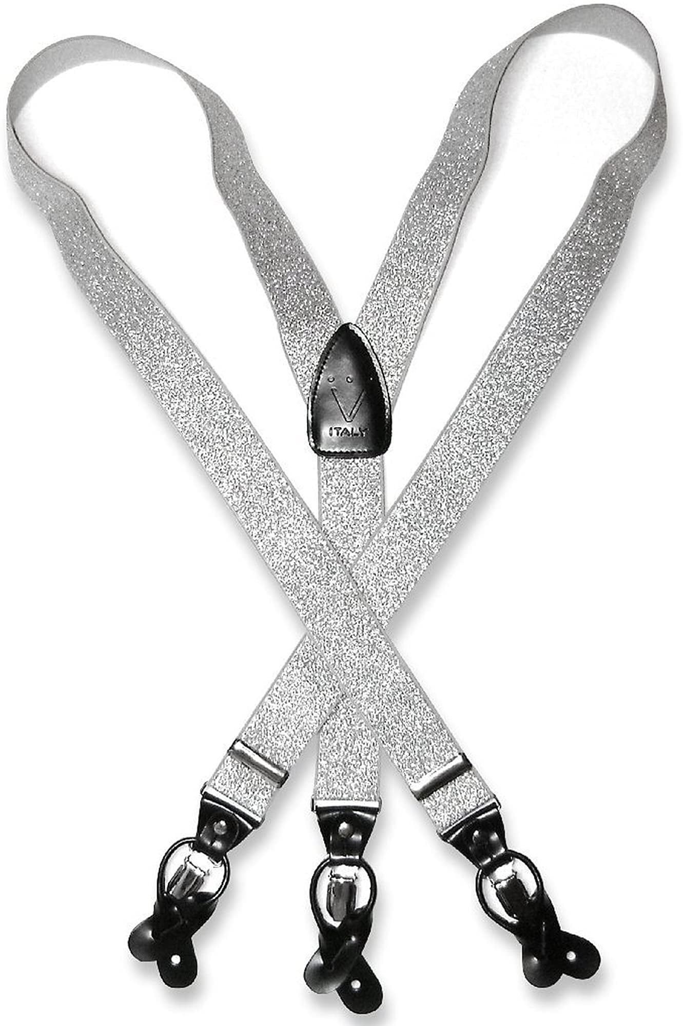 Mens Solid Metallic GOLD Color SUSPENDERS Y Shape Back Elastic Button Clips Walmart Canada