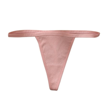 

JINMGG Womens Plus Size Clearance $5 Women s Thong Low-Rise Seamless Underwear Threaded Cotton Panties