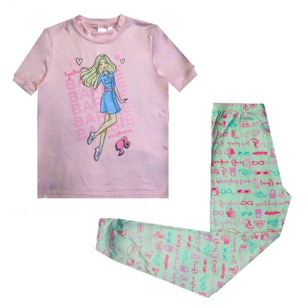 Pijama Movis Barbie Rosa para niñas talla 6