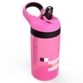 thumbnail image 5 of Zak Designs 2pc 16 oz Kids Water Bottle Plastic with Flip Straw Carry Handle, Minecraft Creeper & Pig, 5 of 14