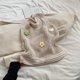 thumbnail image 5 of Bolso Mano Tejido para Mujer Hombro Con Flores A La Playa Verano (albaricoque), 5 of 6