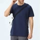 thumbnail image 4 of Camisetas de manga corta y cuello redondo para hombre, camisetas de entrenamiento, fitness, transpirables, elásticas, de color liso, para exteriores, de poliéster., 4 of 5