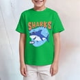thumbnail image 2 of TOWED22 Toddler Little Boy Summer Dinosaur Clothes Funny Letter Short Sleeve Tshirt Tops Boy Summer Tee Top 1T 2T 3T 4T 5T(Green,3-4 Y), 2 of 4
