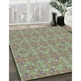 thumbnail image 3 of Ahgly Company Machine Washable Indoor Round Transitional Dark Gold Brown Area Rugs, 7' Round, 3 of 7