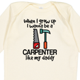 thumbnail image 4 of Inktastic Future Carpenter Builder Like Daddy Boys Long Sleeve Baby Bodysuit, 4 of 5