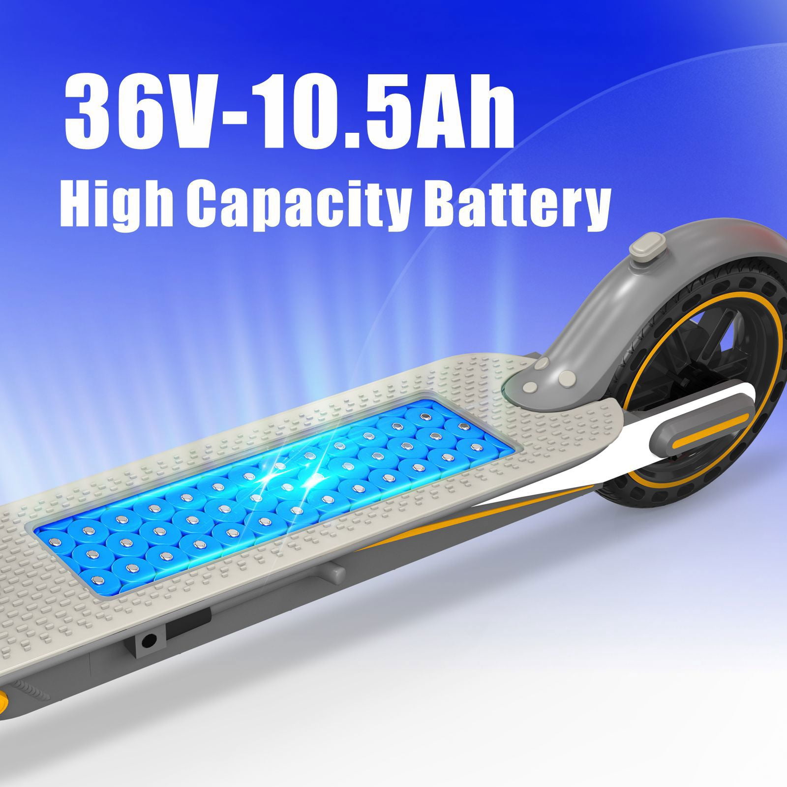 HiQiS Electric Scooter for Adults, Up to 19 MPH, 21 Miles Ranges, 350W Motor E-Scooter with 8.5" Tires, Foldable Escooter with Dual Braking and APP Control, UL Certified