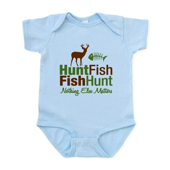 CafePress - Hunt Fish Nothing Else Matters Infant Bodysuit - Baby Light Bodysuit, Size Newborn - 24 Months
