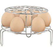 Egg Steamer Rack Trivet for Instant Pot Accessories 5 Qt, 6 Qt, 8 Qt Pressure Cooker 2 Pack Stackable 304 Stainless Steel Multipurpose Cooling Rack,Cooking