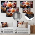 thumbnail image 4 of Designart "Peach Pink modern Still Lifes" Abstract Still Lifes Metal Wall Art, 4 of 5