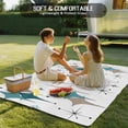 thumbnail image 4 of Green Brown Diamond Outdoor Rug 5x7 Ft - Reversible Patio Rug Outdoor Camping Rugs, Modern Geometric Middle Century Washable Indoor Outdoor Area Rugs, Non-Slip Outdoor Carpet Runner for Deck/Porch, 4 of 8