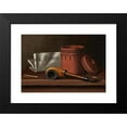 thumbnail image 2 of William Michael Harnett 24x18 Black Modern Framed Museum Art Print Titled - Still Life with New York Times, Tobacco Jar, Pipe and Matches (1879), 2 of 5