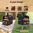 thumbnail image 2 of Outdoor Pizza Oven 16" 2-Layer Outdoor Pizza Oven Wood Fired Pizza Maker Outside Pizza Grill for Camping, 2 of 8