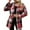 Red, variant on Yangnuo Womens Plaid Jackets Womens Fashion Comfy Jackets Women Checkered Button Pocket Shirt Jacket Top