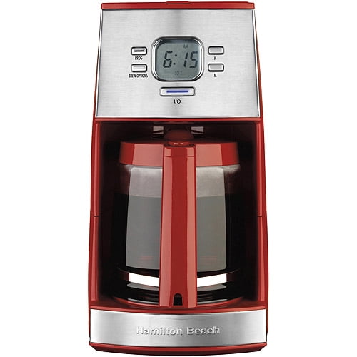 Hamilton Beach Ensemble 12 Cup Coffee Maker, Red