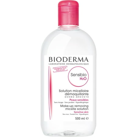Bioderma Sensibio H2O Micellar Cleansing Water and Makeup Remover Solution for Face and Eyes- 16.7 fl. (Best Cleansing Water For Face)