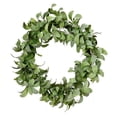 thumbnail image 1 of Vickerman FG191222 22 in. Lamb Ear Leaf Wreath, 1 of 2