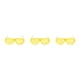 thumbnail image 4 of Minnieouse Gafas de persiana de plástico, llamativas y modernas, hechas de gafas de persiana de plástico, tamaño libre amarillo Type1 NO1, 4 of 6