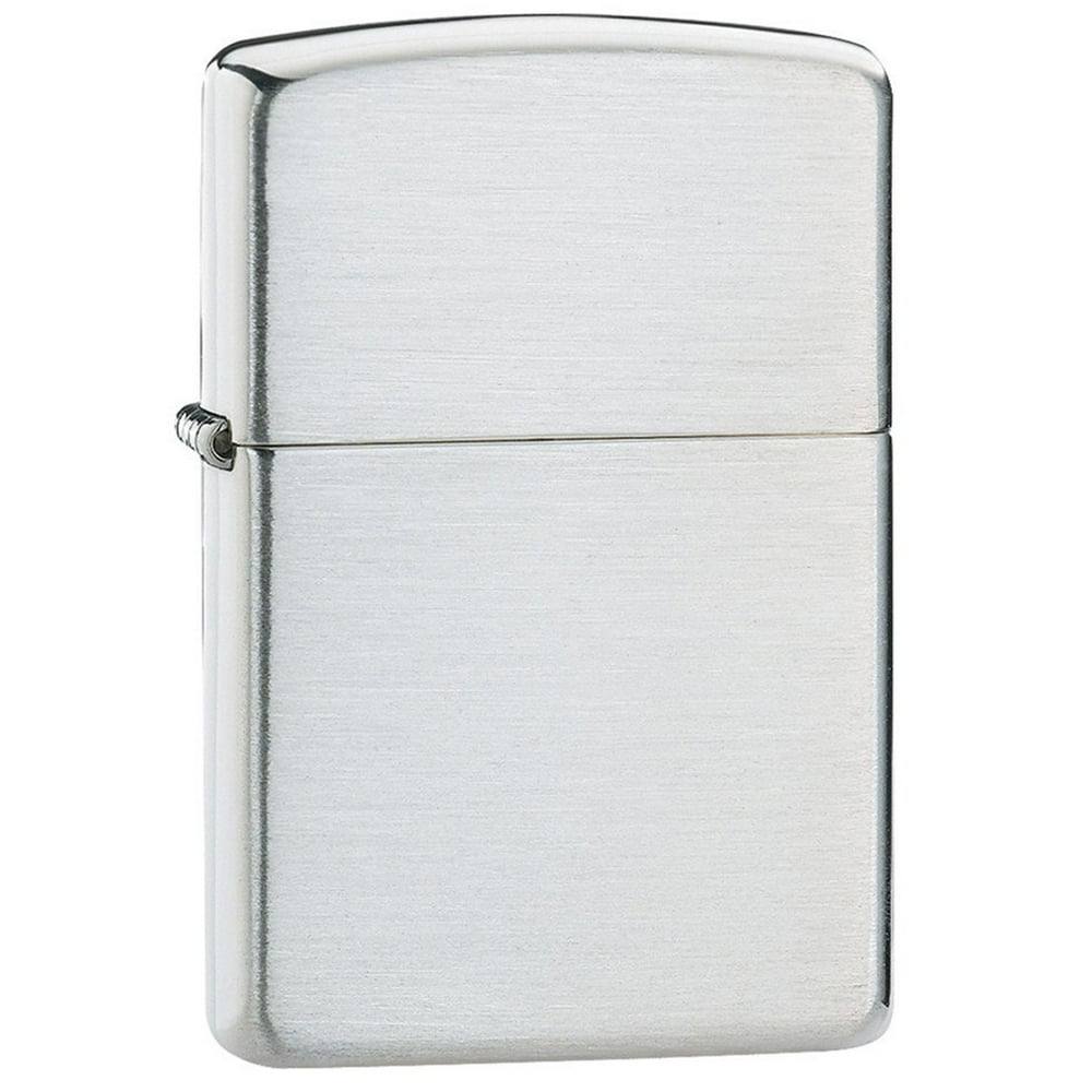 Zippo Armor Brushed Finish Sterling Silver Lighter